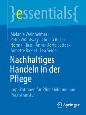 cover image of Nachhaltiges Handeln in der Pflege